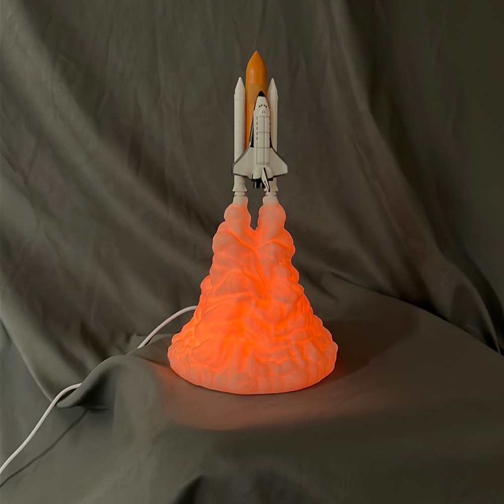 3D Printed SPACE SHUTTLE LAMP Night Light